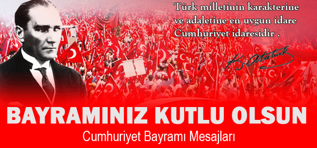 29 Ekim Cumhuriyet bayramı Mesajları