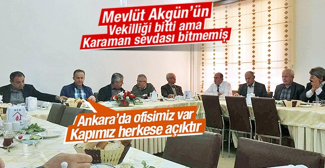 Mevlüt Akgün dostlarıyla kahvaltıda buluştu