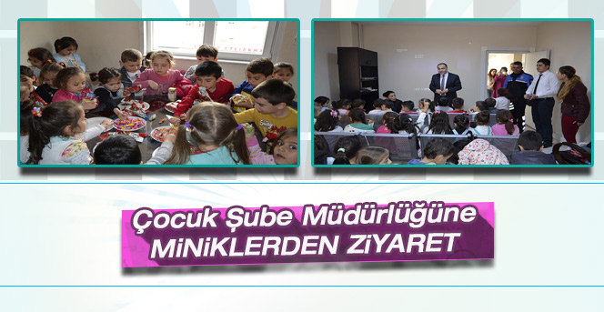 Çocuk Şube Müdürlüğümüze, Minik Öğrencilerimizden Anlamlı Ziyaret‏