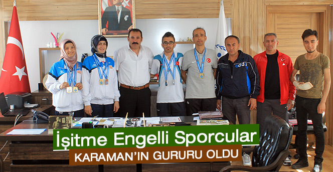 İşitme Engelli Sporcular Karaman'ın Gururu Oldu