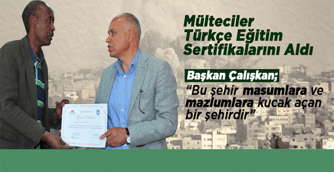 Mültecilere Türkçe Eğitim Verildi