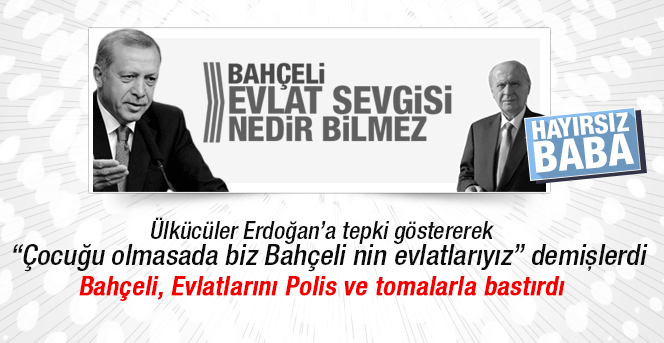 Devlet Bahçeli Ülkücüleri, Polis ve Tomalarla bastırdı.