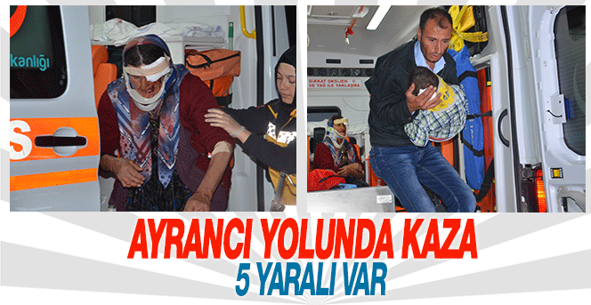 Karaman'da Trafik Kazası 5 Yaralı