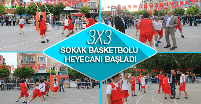 Karaman’da 3x3 Sokak Basketbolu Heyecanı Başladı