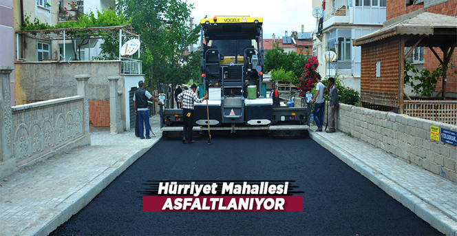 Hürriyet Mahallesi Asfaltlanıyor