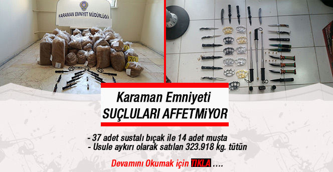 Karaman Emniyeti İşyerlerini Denetledi.