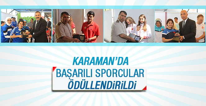 Karaman’da Başarılı Sporcular Ödüllendirildi