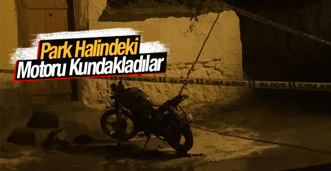 Park Halindeki Motoru Kundakladılar