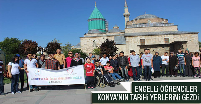 Engelli Öğrenciler Konya’nın Tarihi Yerlerini Gezdi