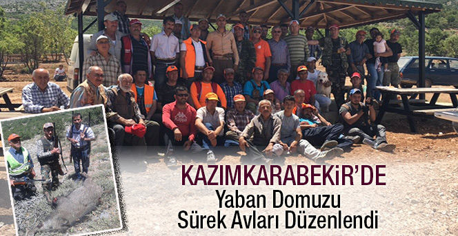 İlimizde Mücadele Amaçlı Yaban Domuzu Sürek Avları Kazımkarabekir’de