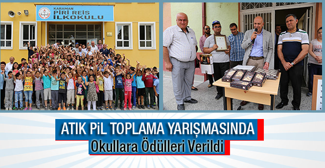 Atık Pil Toplama Yarışmasında Okullara Ödülleri Verildi