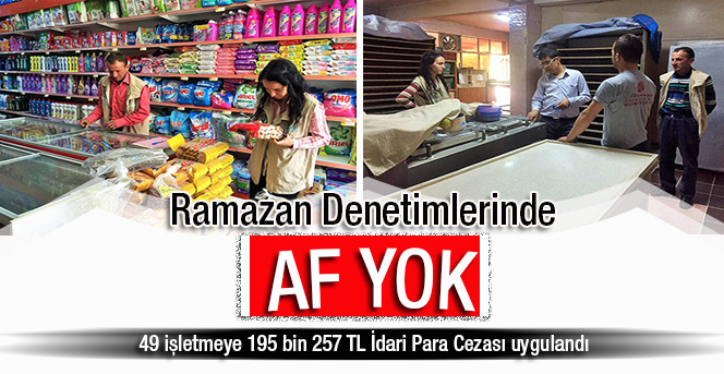 Ramazan denetimleri İlçelerde Devam Ediyor.