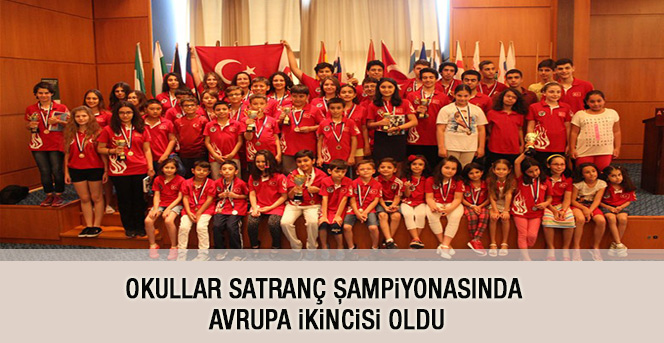 Okullar Satranç Şampiyonasında Avrupa İkincisi Oldu