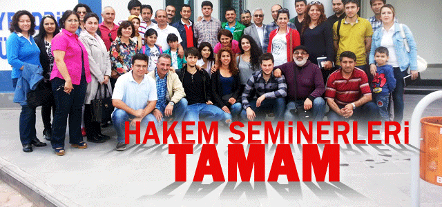 23-25 Mayıs 2014 Aday Hakem Semineri Tamamlandı.