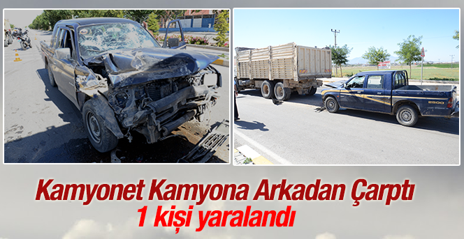 Karaman'da Trafik Kazası 1 Yaralı