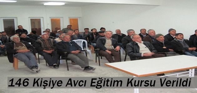 146 Kişiye Avcı Eğitim Kursu Verildi