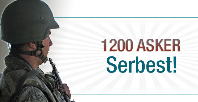 Ankara'da bin 200 er serbest!