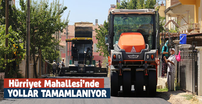 Hürriyet Mahallesi’nde Yollar Tamamlanıyor