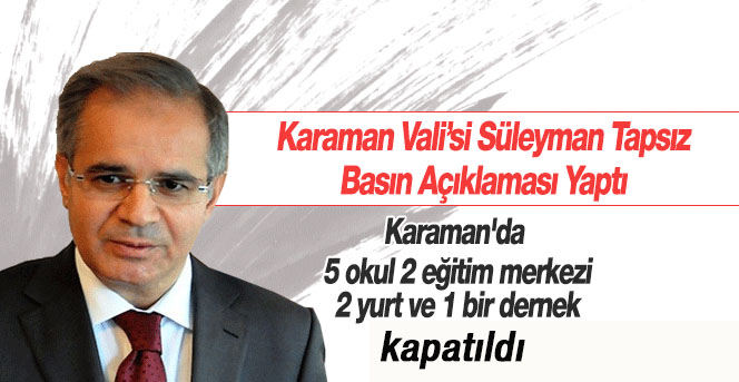 Süleyman Tapsız Basın Açıklaması Yaptı