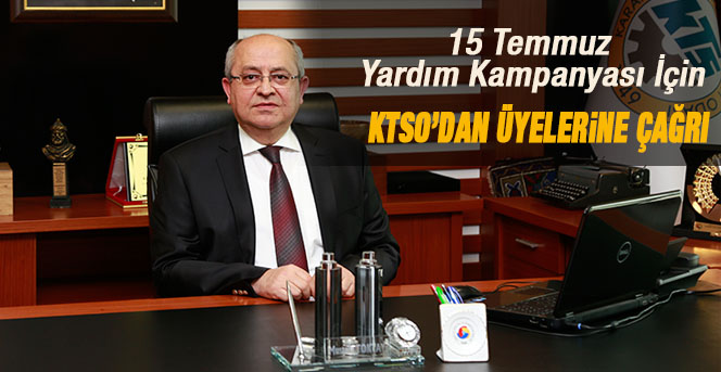 KTSO'dan Üyelerine Yardım Kampanyası İçin Çağrı