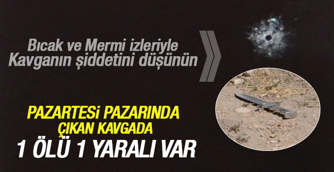 Karaman halk pazarında kavga çıktı