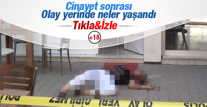 Nazife Saydam cinayeti sonrası görüntüler