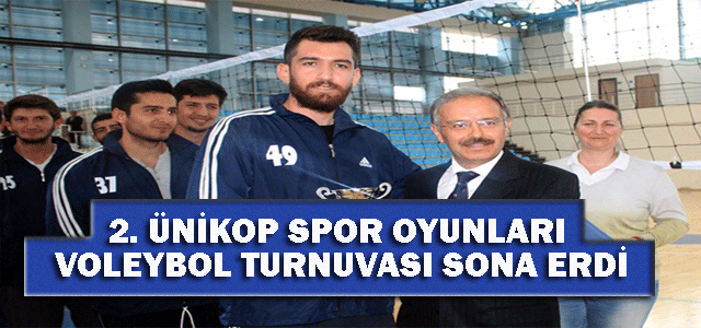 2. Ünikop Spor Oyunları Voleybol Turnuvası Sona Erdi