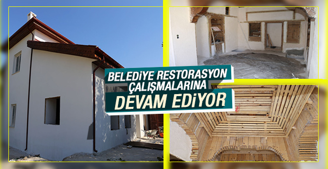 Belediye Restorasyon Çalışmalarına Devam Ediyor