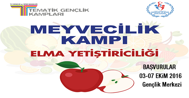 Karamanlı Genç Çifçiler Meyvecilik (Elma) Kampında Buluşacak