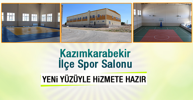 Kazımkarabekir İlçe Spor Salonu Yeni Yüzüyle Hizmete Hazır