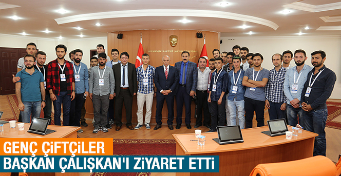 Genç Çiftçiler Başkan Çalışkan'ı Ziyaret Etti