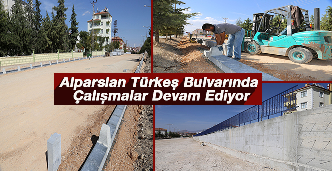 Alparslan Türkeş Bulvarında Çalışmalar Devam Ediyor