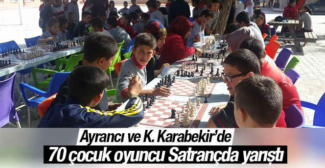 Karamanda Satranç yarışması düzenlendi