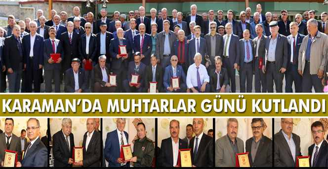 Karaman'da Muhtarlar Günü Kutlandı