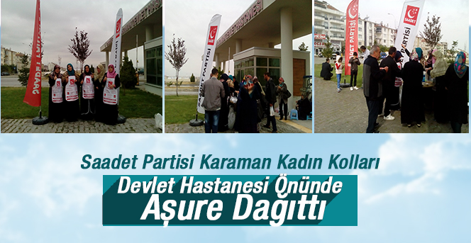 Saadet’ten Hastane önünde Aşure