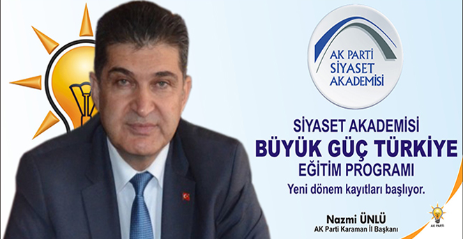 AK Parti Siyaset Akademisi 'Büyük Güç Türkiye' sloganıyla yeniden başlıyor.