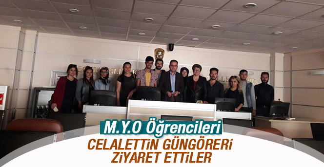 Kazımkarabekir M.Y.O öğrencileri Celalettin Güngöreri Ziyaret Ettiler.