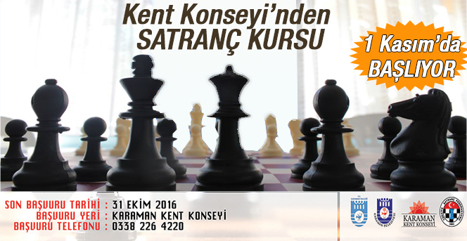 Kent Konseyi’nden Satranç Kursu