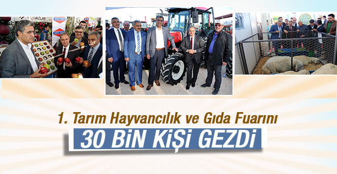 Karaman’da 1. Tarım Hayvancılık ve Gıda Fuarını 30 bin kişi gezdi