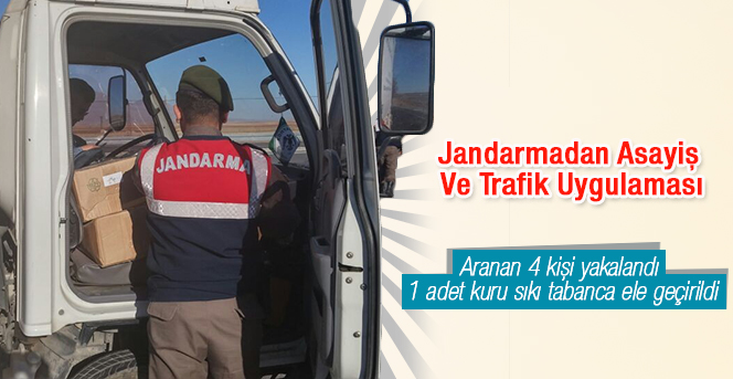 Karaman’da jandarmadan asayiş ve trafik uygulaması