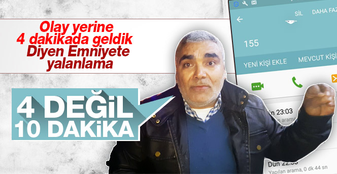 Emniyete açıklamasına yalanlama