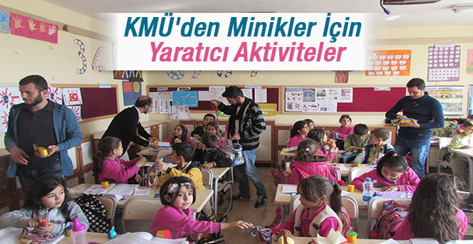 Kmü'den Ermenek'teki Minik Öğrenciler İçin Yaratıcı Aktiviteler