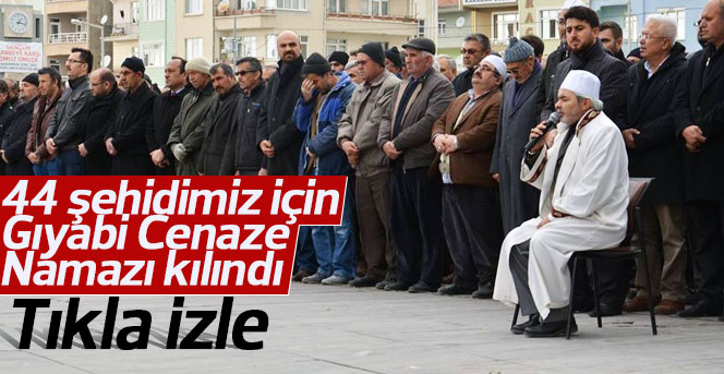 Şehitler için Karaman’da gıyabi cenaze namazı kılındı