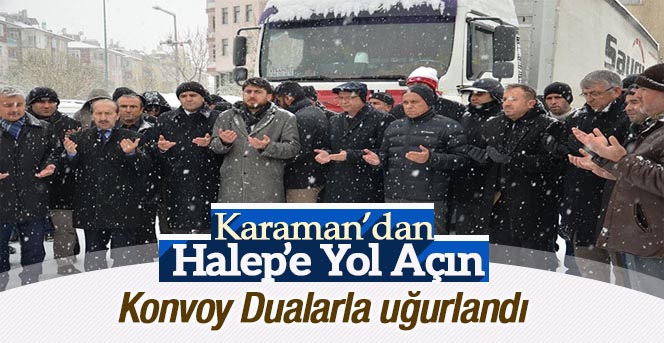 Karaman’da “Halep'e Yol Açın" kampanyası