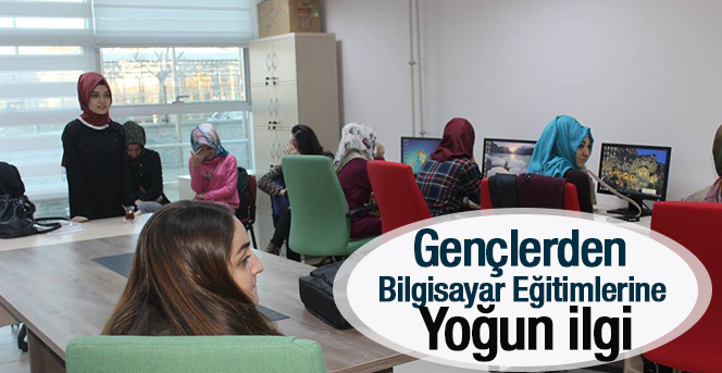 Gençlik Merkezi’nde Bilgisayar Kullanımı Eğitimleri Devam Ediyor