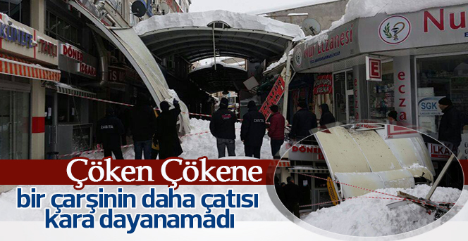 Karaman’da bir çatı daha çöktü