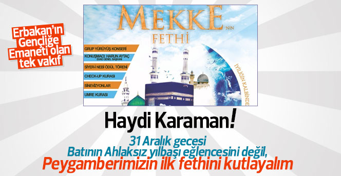 Anadolu Gençlik'ten Mekke'nin fethi programı