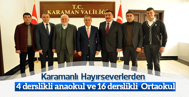 Karaman’da hayırseverlerden eğitime destek