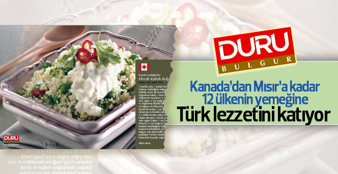 Duru Bulgur’dan dünya mutfağı takvimi