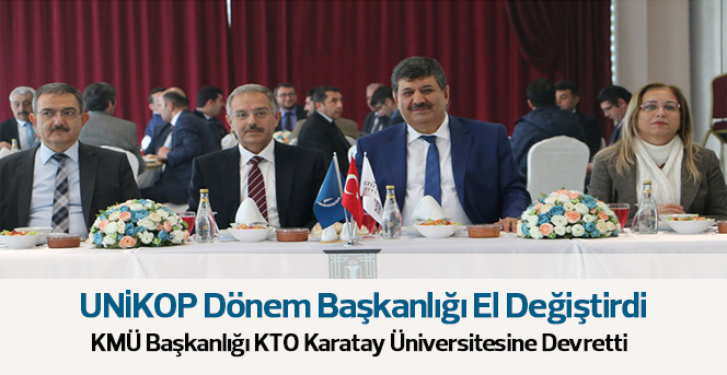 UNİKOP Dönem Başkanlığı El Değiştirdi